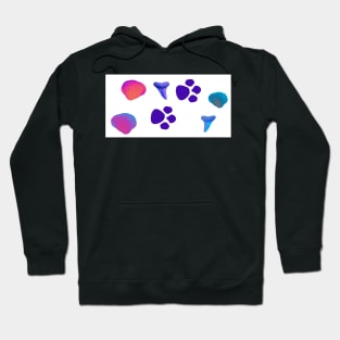 Paw Prints, Fossils, &Shells Hoodie